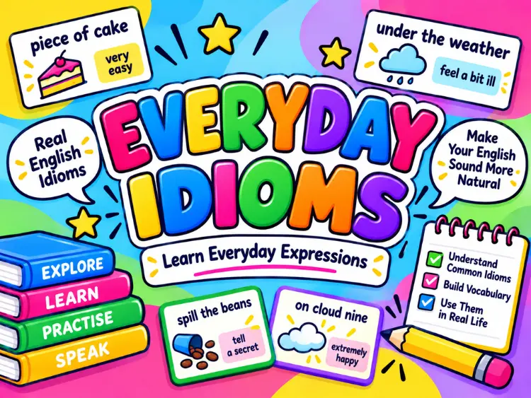 Everyday English Idioms resources for adult English learners