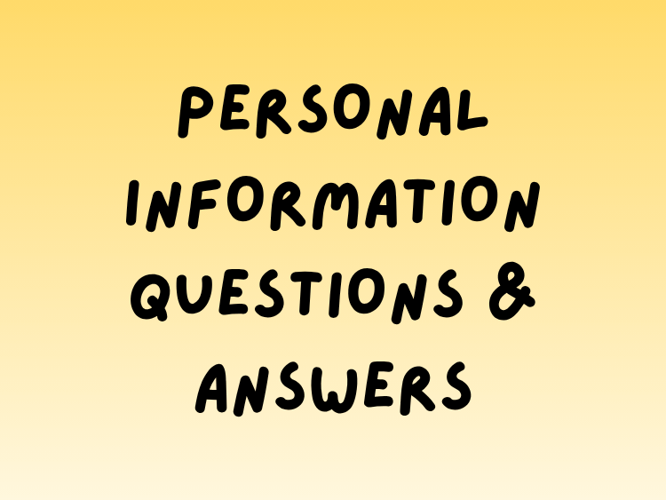 Play Personal Information: Questions and Answers English game on Baamboozle (opens in a new tab)