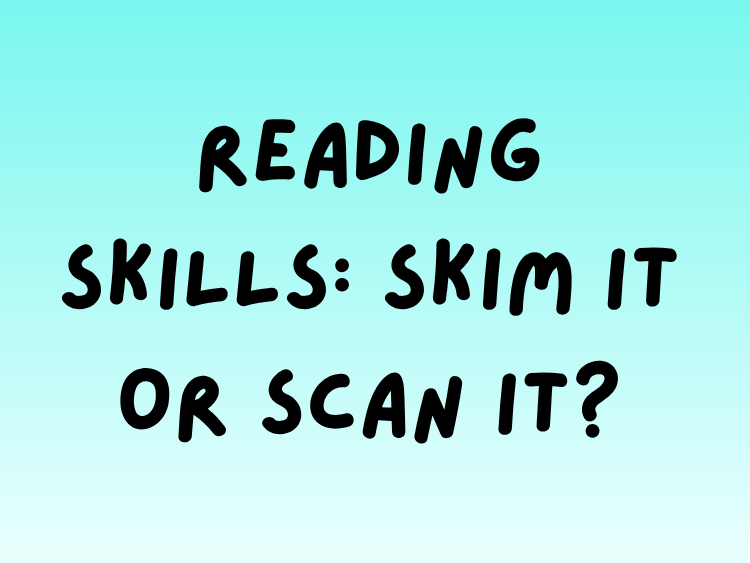 Play Reading Skills: Skim or Scan English game on Baamboozle (opens in a new tab)