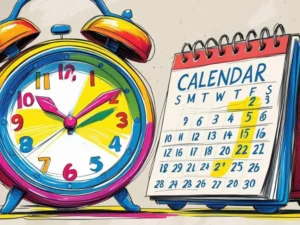 Printable speaking prompts about time and days