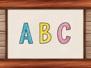 Printable uppercase alphabet picture flashcards