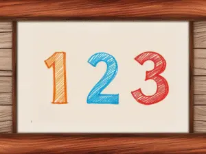 Printable number picture flashcards