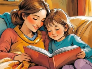 reading at home conversation cards