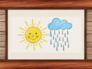 Weather vocabulary picture flashcards