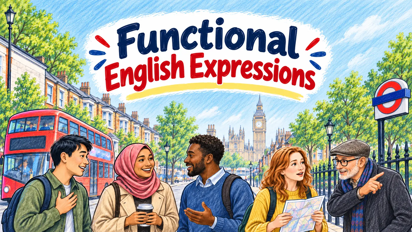 Functional English expressions for everyday life in Britain
